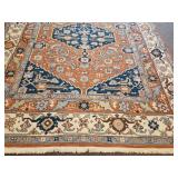 Ralph Lauren Rust and Navy Wool Area Rug