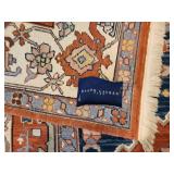 Ralph Lauren Rust and Navy Wool Area Rug