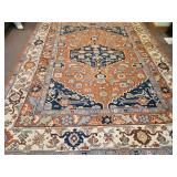 Ralph Lauren Rust and Navy Wool Area Rug