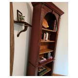 Ornate Wooden Bookcase Contents Not Included