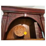 Ornate Wooden Bookcase Contents Not Included