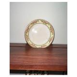 Collection of 10 Vintage Decorative Porcelain Butter Chip Pat Plates with Various Patterns