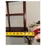 Set of 10 Vintage Decorative Porcelain Butter Chip Pat Plates with Floral Designs and Display Shelf