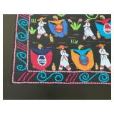 Framed Set of 2 Colorful Embroidered Artworks