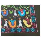 Framed Set of 2 Colorful Embroidered Artworks