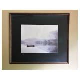 Framed Artwork of Serene Lake Scene