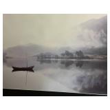 Framed Artwork of Serene Lake Scene