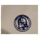 Vintage Brass Trinket Box, Porcelain Plate, and Brass Animal Figurine Set