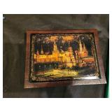 Collection of Russian Books and Artwork Box