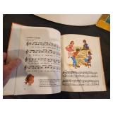 Collection of Educational and Poetry Books with Vintage Prints