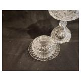 Vintage Crystal Glass Lidded Candy Dish