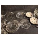Collection of Crystal and Porcelain Tableware with Schumann Marked Plates