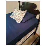 Vintage Laura Ashley Bedding for Two Twin Beds and Floral Valance - Made in USA