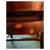 Vintage W.H. Gunlocke United Nations Walnut Wooden Armchair