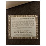 Framed Original Tribal Design Tapa Cloth (Masi) Artwork Made and Purchased in Fiji