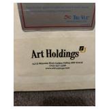 Framed Original Tribal Design Tapa Cloth (Masi) Artwork Made and Purchased in Fiji