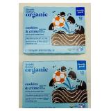 MM. 2x 12ct-Family Size Good & Gather Organic Baked Snack Bars-Cookies & Crme-7/2025