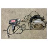 Craftsman 3/8" Drill & 7" Circular Saw