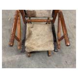 Deer Hide Rocking Chair