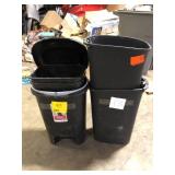 Lot of Assorted Trash Bins  Various Models and Conditions Customer Returns See Pictures