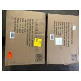 Glamour Home Set of  3 Adan Iron Frame Dark Brown Faux Leather Counter StoolS   Customer Returns See Pictures