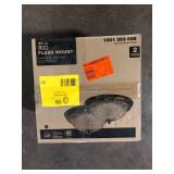 11 in. Brushed Nickel LED Flush Mount (2-Pack)  Customer Returns See Pictures