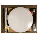 Commercial Electric Flexinstall LED 12 in. White Edge to Edge Lens Recessed Ceiling Light for Home with 5CCT + DuoBright Dimming   Customer Returns See Pictures