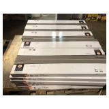 30 Boxes of TrafficMaster Honey Oak 4 MIL x 6 in. W x 36 in. L Peel and Stick Water Resistant Luxury Vinyl Plank Flooring (36 sqft/case)Customer Returns See Pictures