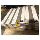 30 Boxes of TrafficMaster Honey Oak 4 MIL x 6 in. W x 36 in. L Peel and Stick Water Resistant Luxury Vinyl Plank Flooring (36 sqft/case)Customer Returns See Pictures