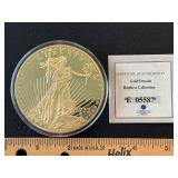 Jumbo Gold Layered Medallion