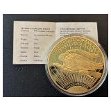 Jumbo Gold Layered Medallion