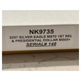 2007 Silver Eagle and Washington Dollar Set #148 of 895