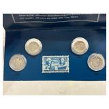 Silver Dimes and Stamp