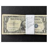 25 $1 Dollar Silver Certificates