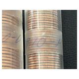 Roll of 1960-D Lincoln Cents and 1970 Roosevelt Dimes