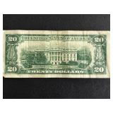 1950 A Green Seal $20 Dollar Federal Reserve Note