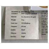 Gold Layered Medallion and Gold Flake Tubes