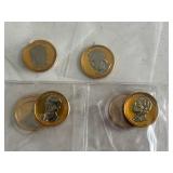 Gold and Silver Layered Presidential Dollars