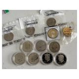 Dollar and Half Dollar Coins