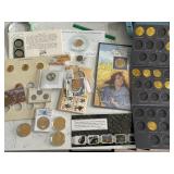 Coins, Medallions, Gold Flakes