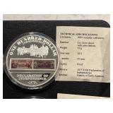 Gold and Silver Layered Medallions