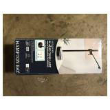 Hampton Bay 22 in. Indoor Black Integrated LED Table Lamp with Built-in Wireless Charging Pad   Customer Returns See Pictures