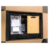 Glacier Bay Zero Radius 30 in. Drop-In Single Bowl 18 Gauge Stainless Steel Kitchen Sink with Accessories Customer Returns See Pictures