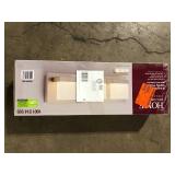 Home Decorators Collection Alberson Collection 3-Light Brushed Nickel LED Vanity Light with Frosted Acrylic Shade  Customer Returns See Pictures