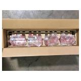 Hampton Bay Regan 29.13 in. 4-Light Espresso Bronze Vanity Light with Clear Glass Shades  Customer Returns See Pictures