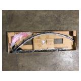 DSI LIGHTING Sorrell 62.5 in. Matte Black Integrated LED Arcing Floor Lamp with Adjustable Color Temperature and Dimming Switch  Customer Returns See Pictures