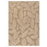 JONATHAN Y Nevis Palm Frond Brown/Beige 4 ft. x 6 ft. Indoor/Outdoor Area Rug  Customer Returns See Pictures