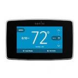 Emerson Sensi Touch 7-day Programmable Wi-Fi Smart Thermostat with Touchscreen Color Display, C-wire Required - Black   Customer Returns See Pictures