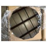 ELLO&ALLO 30 in. W x 30 in. H Round Frameless Beveled Edge Wall Bathroom Vanity Mirror Customer Returns See Pictures