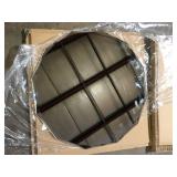 ELLO&ALLO 30 in. W x 30 in. H Round Frameless Beveled Edge Wall Bathroom Vanity Mirror Customer Returns See Pictures